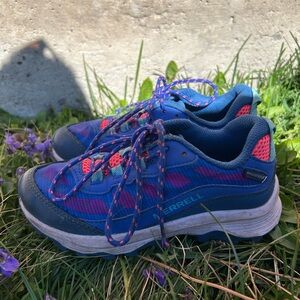 Merrell Blue and Pink Kids' Sneakers size 1